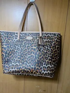 COACH レオパード柄 トートバッグ