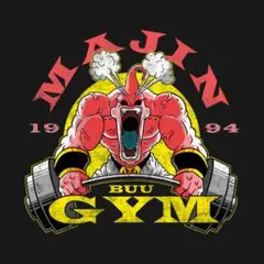 【タンクトップ】　MAJIN GYM　魔人ブウ　ゴールドジム　ブラック　XL