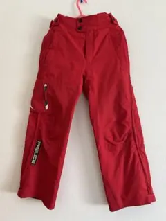 FABLICE 子ども用 スキーパンツ レッド　フルジッパーレーシング　140のサムネイル