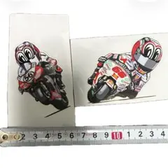 ◆中野真矢 56デザイン Moto GP バイク ステッカー モトライズ シール