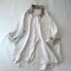 極美品★クラシカルエルフ バイカラーシャツ ビッグシルエット メンズライク XL