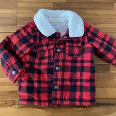 OLD NAVY チェック2T ジャケット　ジャンパー　裏起毛　90 100