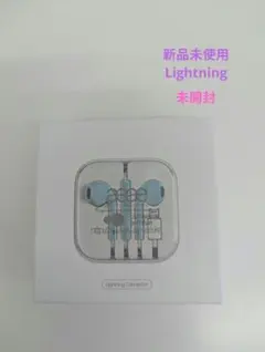 新品未開封aeae イヤホン 水色 lightning