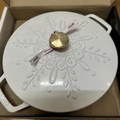 新品　ストウブ　ブレイザー　スノーフレーク　ホワイト　ソテーパン　24cm c-s-braiser24cm-1.jpg