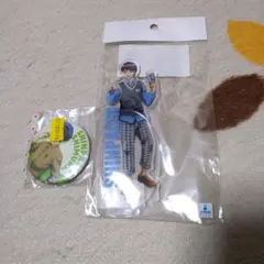 銀魂　志村新八　遊園地　カフェ　アクリルスタンド　缶バッジ