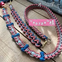 ~*aya*~様オーダー　４点　スマホショルダーストラップ　パラコード　2way