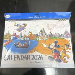 新品未開封　ディズニーリゾート限定 2026 壁掛けカレンダー