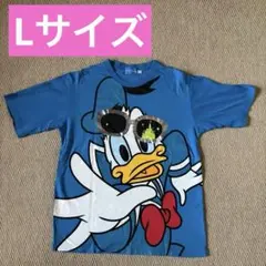 【公式】東京ディズニーリゾート　ドナルドダック　Tシャツ Lサイズ TDR 青のサムネイル