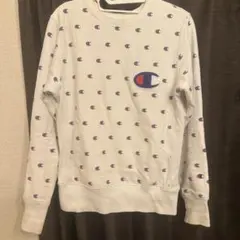 Champion チャンピオン　総柄スウェット　トレーナー　リバースウィーブ
