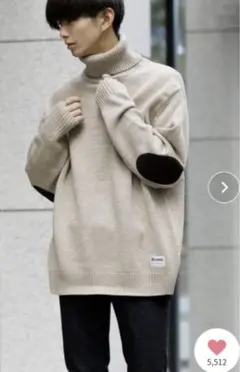 タートルネック ニット