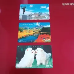 テレフォンカード3枚（使用済み）