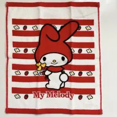 新品未使用 マイメロディ　サンリオ　タオルハンカチ ハンドタオル レトロ