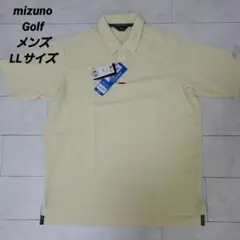 【新品未使用】mizuno Golf メンズ LLサイズ シャツクリーム色のサムネイル