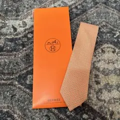 HERMES 幾何学模様 ネクタイ