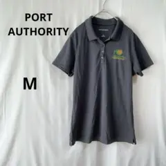 美品✨PORT AUTHORITY グレー ポロシャツ 【M】