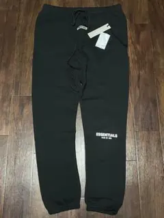 Fog Essentials スウェットパンツブラック　黒　裏起毛　反射フォント