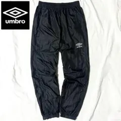 DESCENTE umbro ブラック ピステ・ウィンドブレーカー パンツ XO
