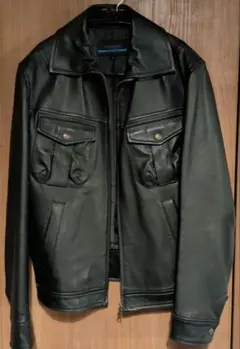 Burberry blue label ラムレザージャケット