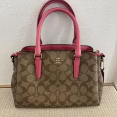 COACH ロゴパターン ハンドバッグ