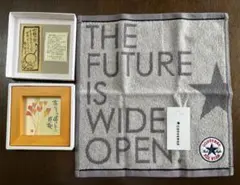 CONVERSE タオルハンカチ グレー＆メッセージ額(あなたの優しさに感謝)のサムネイル