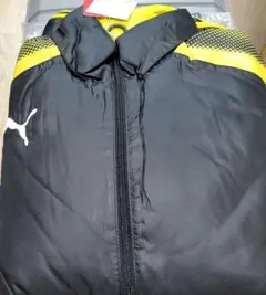 PUMA ピステ・ウィンドブレーカー XL ブラック/イエロー