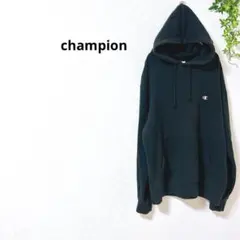 チャンピオン　スウェットパーカー　綿100% XL プルオーバー　黒