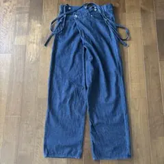 ジョンブル　サスペンダーデニム　タイパンツ　ラップパンツ　AP458のサムネイル