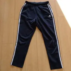 【中古】adidas 黒 ジャージパンツ レディースL