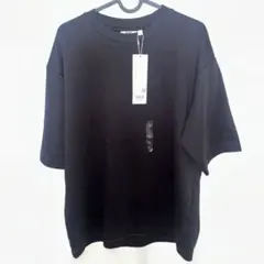 UNIQLO エアリズムコットン　オーバーサイズTシャツ L ブラック
