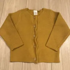 H&M ニットカーディガン マスタード　80cm
