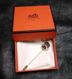 美品】エルメス ハットピン ラペルピン ブローチ ゴールド