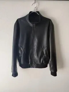 ZARA フェイクレザーボンバージャケット ブラック XLのサムネイル