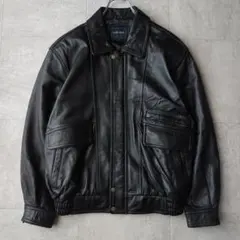 ヴィンテージ A-2 G-1 レザージャケット M 羊革 黒