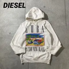 DIESEL ディーゼル CUBAキューバ　パーカー　プルオーバー　白　S