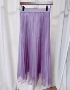 【完売品】美品✨SLOBE IENAチュールプリーツスカート　パープルのサムネイル