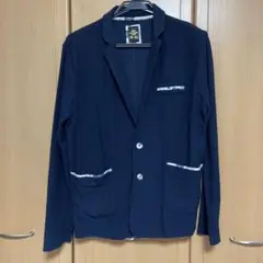 雅結　ネイビー テーラードジャケット　LLサイズ