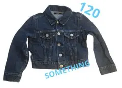 子供用 デニムジャケット 120cm【男女兼用/ジージャン/サムシング/キッズ】