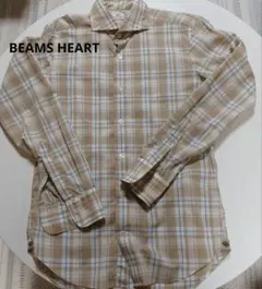 BEAMS HEART チェック柄 長袖シャツ
