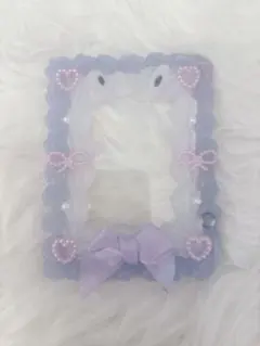 【♡紫推し必見♡】ホイップデコ トレカケース｜量産型・地雷系・推し活