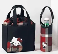 新品未開封　sweet ハローキティ 巾着カバー付トート&ペットボトルホルダー
