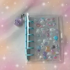 A7リフィル付きシール帳クリアバインダー＋リフィルボンボンドロップ