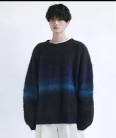 【EPIC】 Border gradation Mohair knit