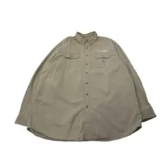 Carhartt 長袖シャツ BIGシルエット ベージュ 2XL