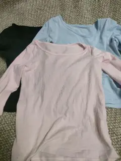 ユニクロ　ウォームコットンストレッチUネックＴ 110　まとめ売り