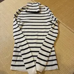UNIQLO ストライプ タートルネックセーター S