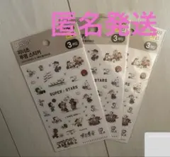 【日本未発売】韓国ダイソー スヌーピー シール 3種類 3セット