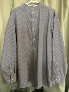 グローバルワーク バンドカラー 長袖シャツ