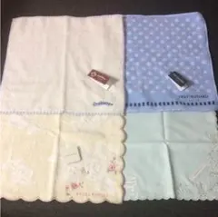 タオルハンカチ3枚と綿ハンカチ1枚◆新品◆
