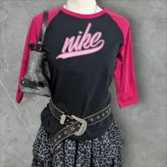 Nike ラグランスリーブ Tシャツ　y2k 平成ギャル　グランジ