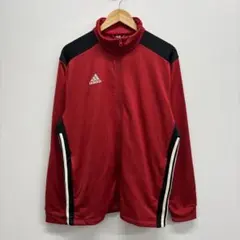 90's adidas トラックジャケット vintage 赤 黒 ロゴ